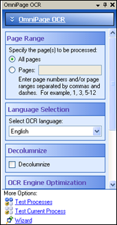 Tasks Pane - Process Properties